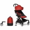 Babyzen YOYO2 Ultra Compact Complete 6+ Stroller & Rolling Bag Bundle - White/Red -Graco Store babyzen yoyo2 ultra compact complete 6 stroller rolling bag bundle white red 74