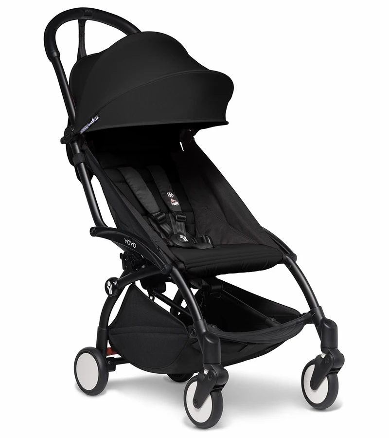 Babyzen YOYO2 Ultra Compact Complete 6+ Stroller With Bassinet - Black/Black 4 Babyzen YOYO2 Ultra Compact Complete 6+ Stroller With Bassinet - Black/Black - Image 2