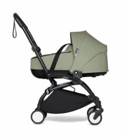 Babyzen YOYO2 Ultra Compact Complete 6+ Stroller With Bassinet & Rolling Bag Bundle - White / Olive -Graco Store babyzen yoyo2 ultra compact complete 6 stroller with bassinet rolling bag bundle black olive 110