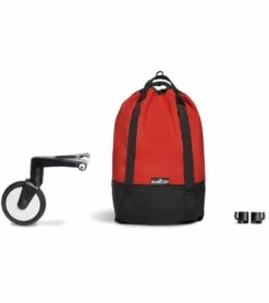 Babyzen YOYO2 Ultra Compact Complete 6+ Stroller & Rolling Bag Bundle - White/Red -Graco Store babyzen yoyo2 ultra compact complete 6 stroller with bassinet rolling bag bundle black red 85