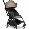 Babyzen YOYO2 Ultra Compact 6+ Stroller - Black / Taupe -Graco Store babyzen yoyo2 ultra compact complete 6 stroller with bassinet rolling bag bundle black taupe 83