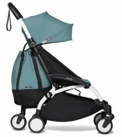 Babyzen YOYO2 Ultra Compact Complete 6+ Stroller With Bassinet & Rolling Bag Bundle - White/Aqua -Graco Store babyzen yoyo2 ultra compact complete 6 stroller with bassinet rolling bag bundle white aqua 81 1