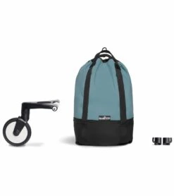 Babyzen YOYO2 Ultra Compact Complete 6+ Stroller With Bassinet & Rolling Bag Bundle - White/Aqua -Graco Store babyzen yoyo2 ultra compact complete 6 stroller with bassinet rolling bag bundle white aqua 83 1