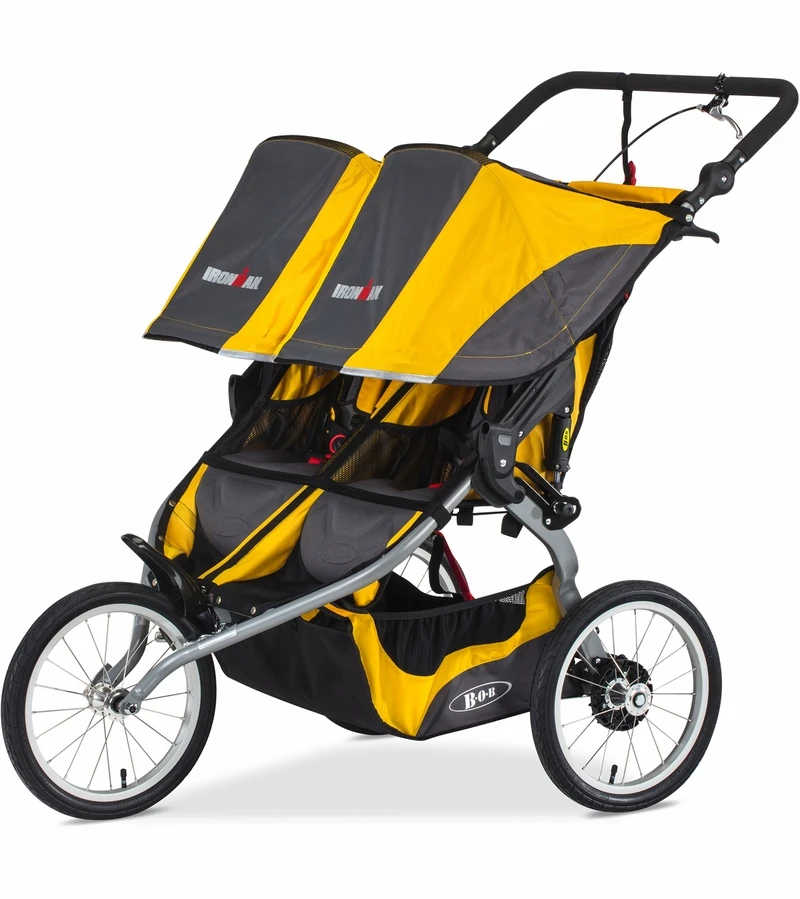 BOB 2017 / 2018 Ironman Duallie Double Jogging Stroller - Yellow 4 BOB 2017 / 2018 Ironman Duallie Double Jogging Stroller - Yellow - Image 2