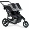 BOB 2019 Revolution Flex 3.0 Duallie Double Jogging Stroller - Lunar Black