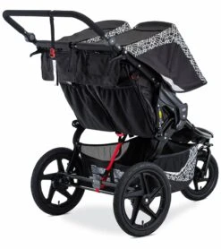 BOB 2019 Revolution Flex 3.0 Duallie Double Jogging Stroller - Lunar Black -Graco Store bob 2019 revolution flex 3 0 duallie double jogging stroller lunar black 49