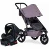 BOB Alterrain Jogging Stroller + Britax B-Safe Ultra Gen1 Infant Car Seat Travel System Bundle - Melange Lilac/Midnight -Graco Store bob alterrain jogging stroller britax b safe ultra gen1 infant car seat travel system bundle melange lilac midnight 67
