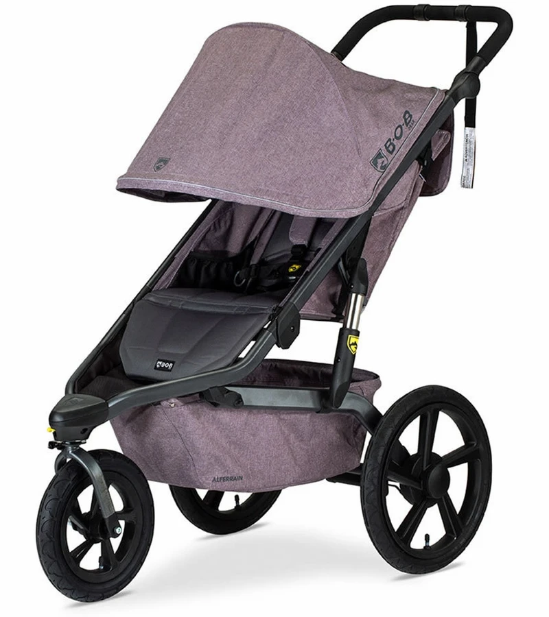 BOB Alterrain Jogging Stroller + Britax B-Safe Ultra Gen1 Infant Car Seat Travel System Bundle - Melange Lilac/StayClean Gray 4 BOB Alterrain Jogging Stroller + Britax B-Safe Ultra Gen1 Infant Car Seat Travel System Bundle - Melange Lilac/StayClean Gray - Image 2