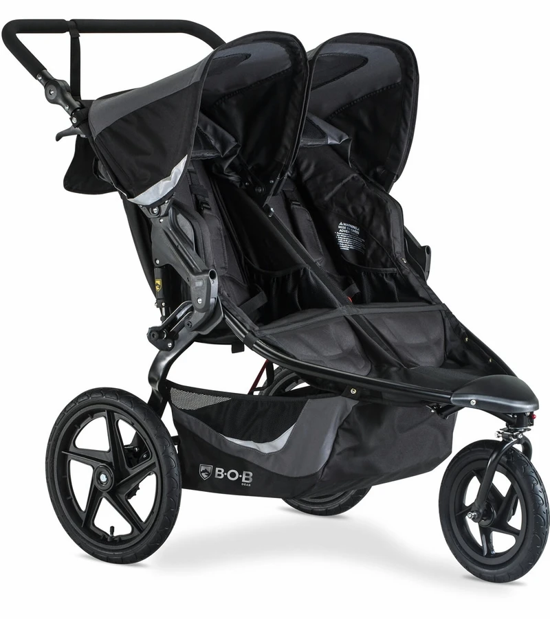 BOB Revolution Flex 3.0 Duallie Double Jogging Stroller - Graphite Black 4 BOB Revolution Flex 3.0 Duallie Double Jogging Stroller - Graphite Black - Image 2