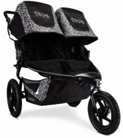 BOB Revolution Flex 3.0 Duallie Double Jogging Stroller - Lunar Black