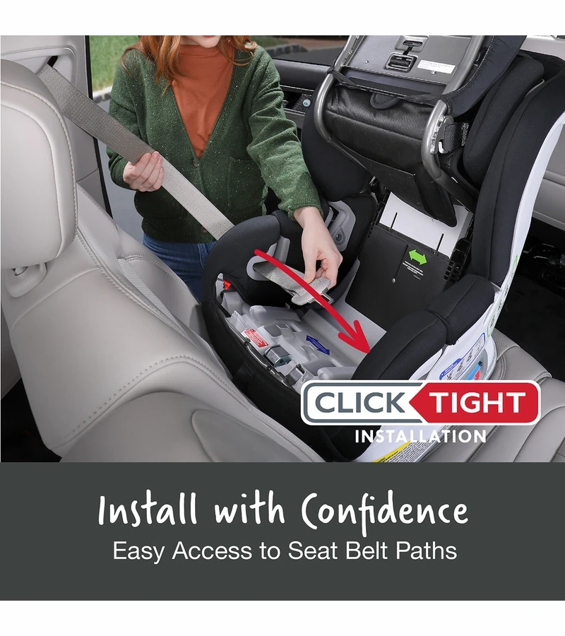 Britax Advocate ClickTight Convertible Car Seat - Black Ombre (SafeWash) 8 Britax Advocate ClickTight Convertible Car Seat - Black Ombre (SafeWash) - Image 6