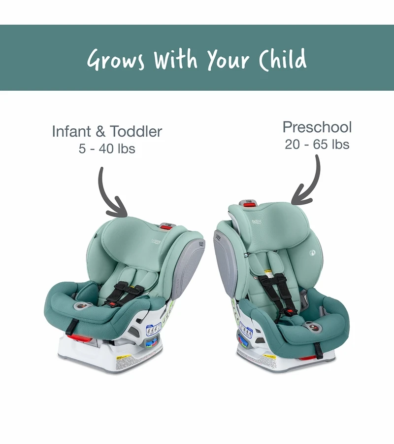 Britax Advocate ClickTight Convertible Car Seat - Green Ombre (SafeWash) 6 Britax Advocate ClickTight Convertible Car Seat - Green Ombre (SafeWash) - Image 4