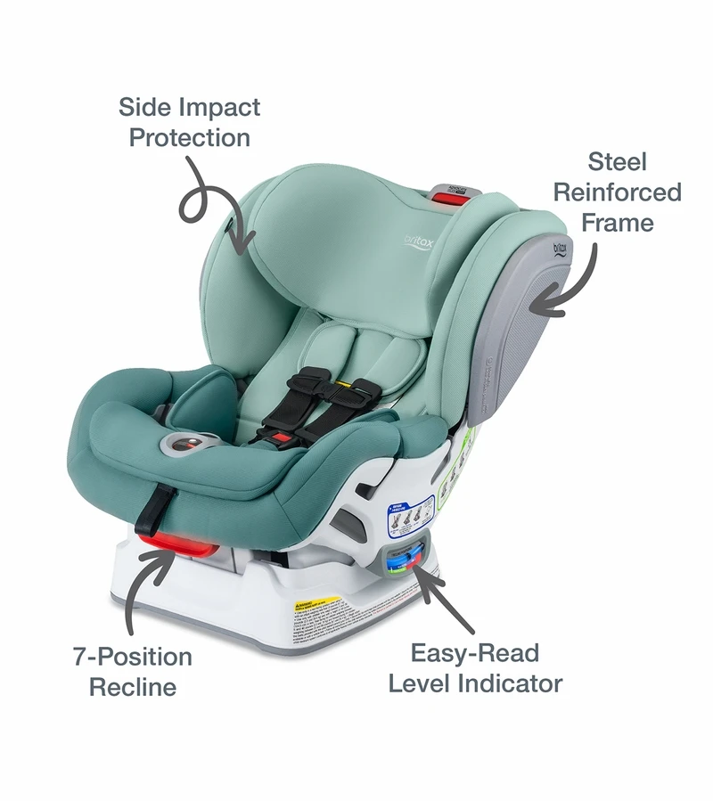 Britax Advocate ClickTight Convertible Car Seat - Green Ombre (SafeWash) 7 Britax Advocate ClickTight Convertible Car Seat - Green Ombre (SafeWash) - Image 5