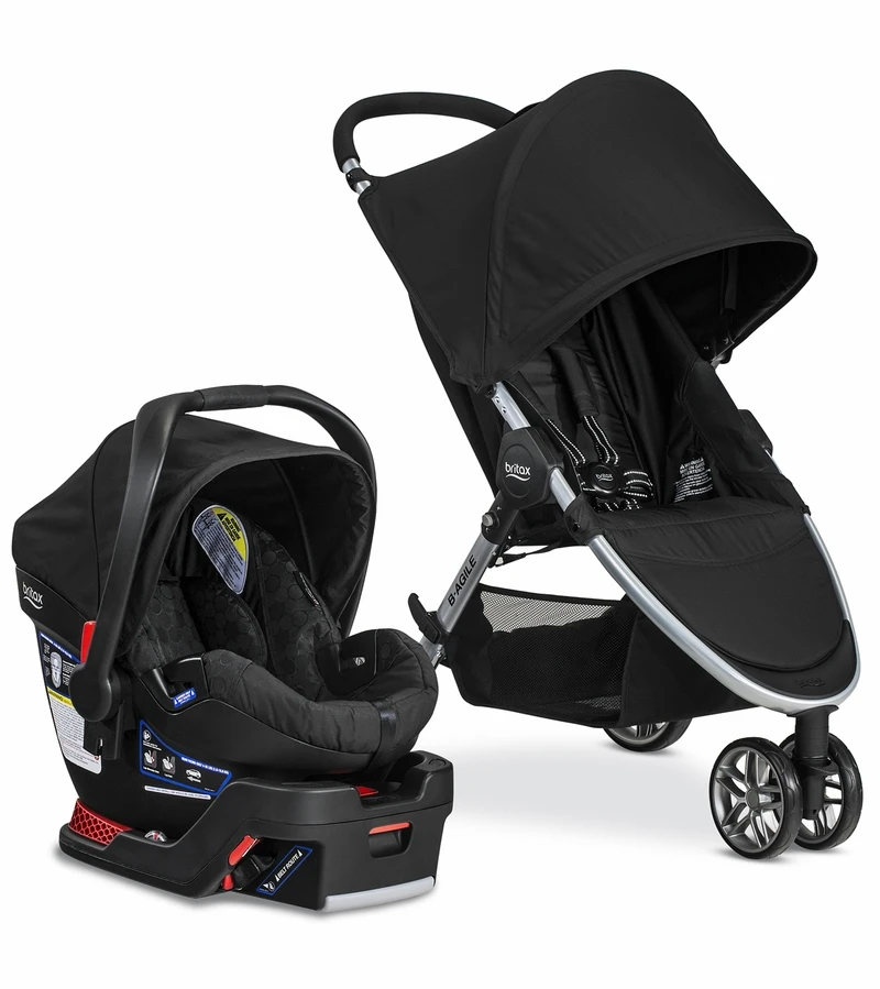Britax B-Agile 3 & B-Safe 35 Travel System - Black 4 Britax B-Agile 3 & B-Safe 35 Travel System - Black - Image 2