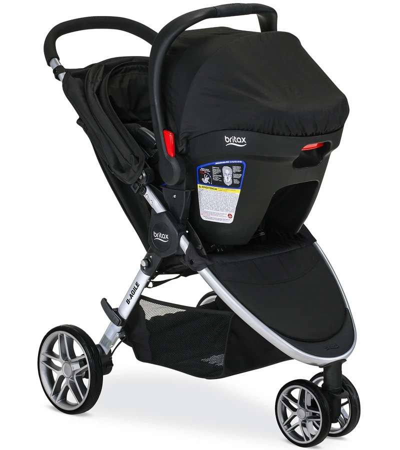 Britax B-Agile 3 & B-Safe 35 Travel System - Black 5 Britax B-Agile 3 & B-Safe 35 Travel System - Black - Image 3