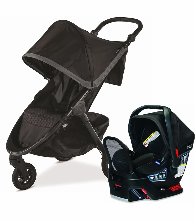 Britax B-Free + Endeavours Travel System Bundle - Pewter/Circa 3 Britax B-Free + Endeavours Travel System Bundle - Pewter/Circa