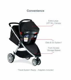 Britax B-Lively & B-Safe Gen2 FlexFit Travel System - Twilight (SafeWash) -Graco Store britax b lively b safe gen2 flexfit travel system twilight safewash 168