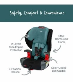 Britax Grow With You ClickTight Harness Booster Car Seat - Green Contour -Graco Store britax grow with you clicktight harness booster car seat green contour 156