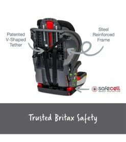 Britax Grow With You Clicktight Harness Booster Car Seat - Mod Black SafeWash -Graco Store britax grow with you clicktight harness booster car seat mod black safewash 9