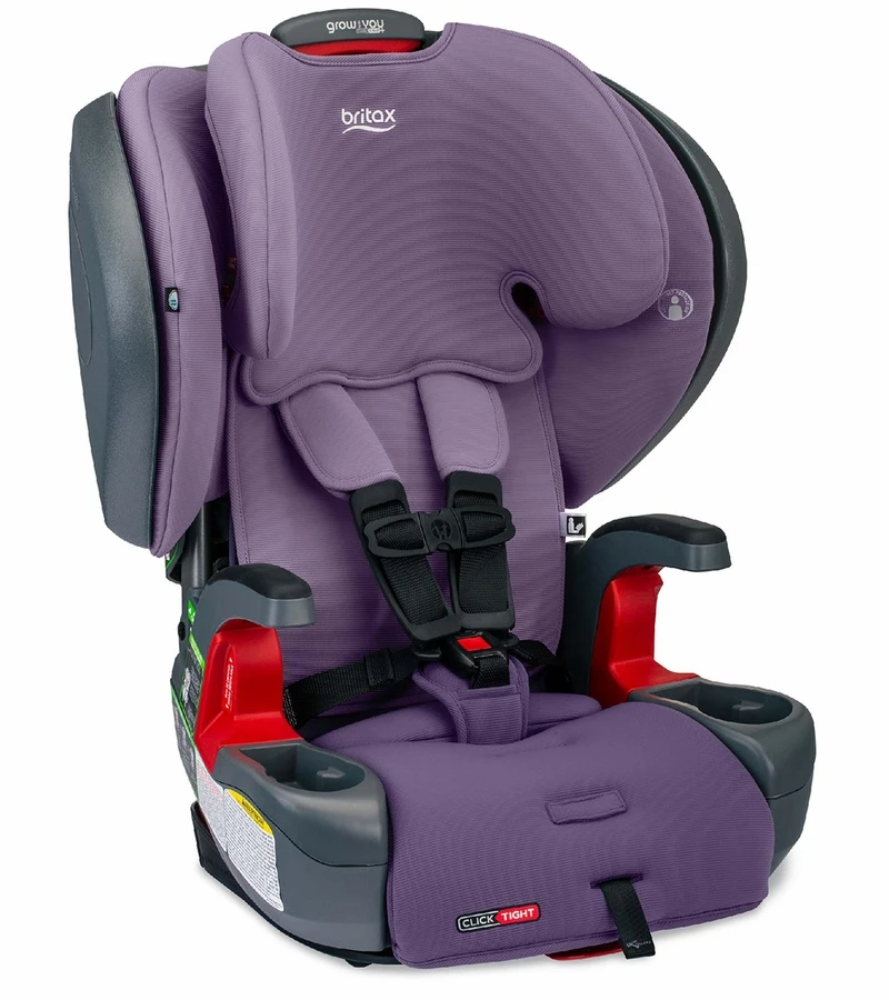 Britax Grow With You ClickTight Plus Harness Booster Car Seat - Purple Ombre 3 Britax Grow With You ClickTight Plus Harness Booster Car Seat - Purple Ombre