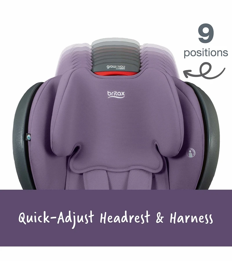 Britax Grow With You ClickTight Plus Harness Booster Car Seat - Purple Ombre 7 Britax Grow With You ClickTight Plus Harness Booster Car Seat - Purple Ombre - Image 5
