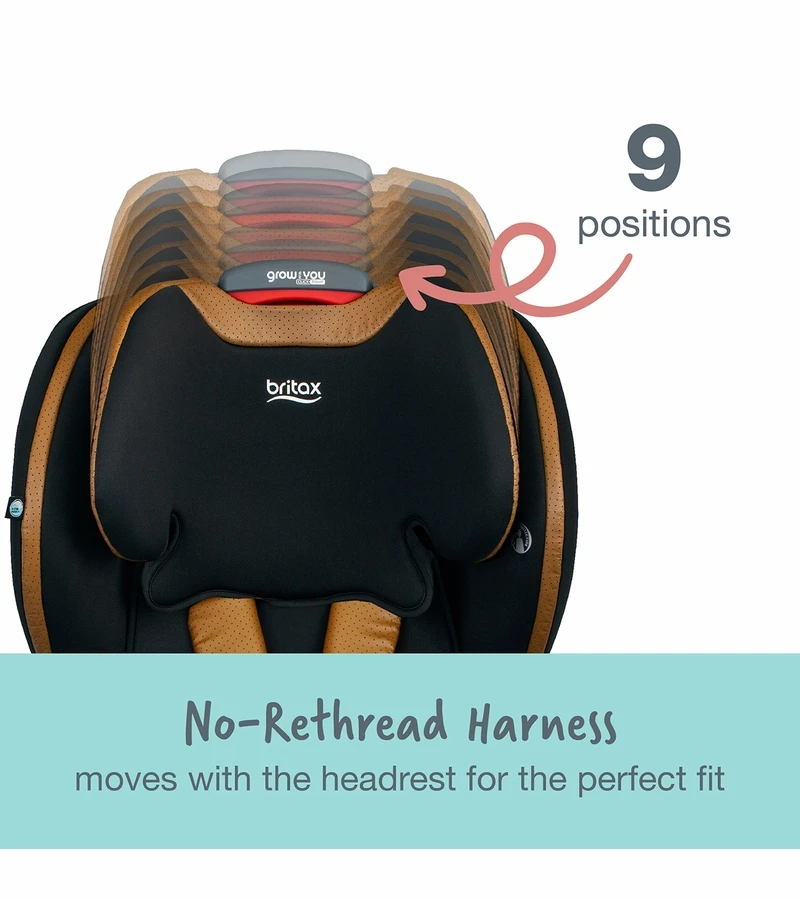 Britax Grow With You ClickTight Premium Harness Booster Car Seat - Ace Black (SafeWash + StayClean) 7 Britax Grow With You ClickTight Premium Harness Booster Car Seat - Ace Black (SafeWash + StayClean) - Image 5