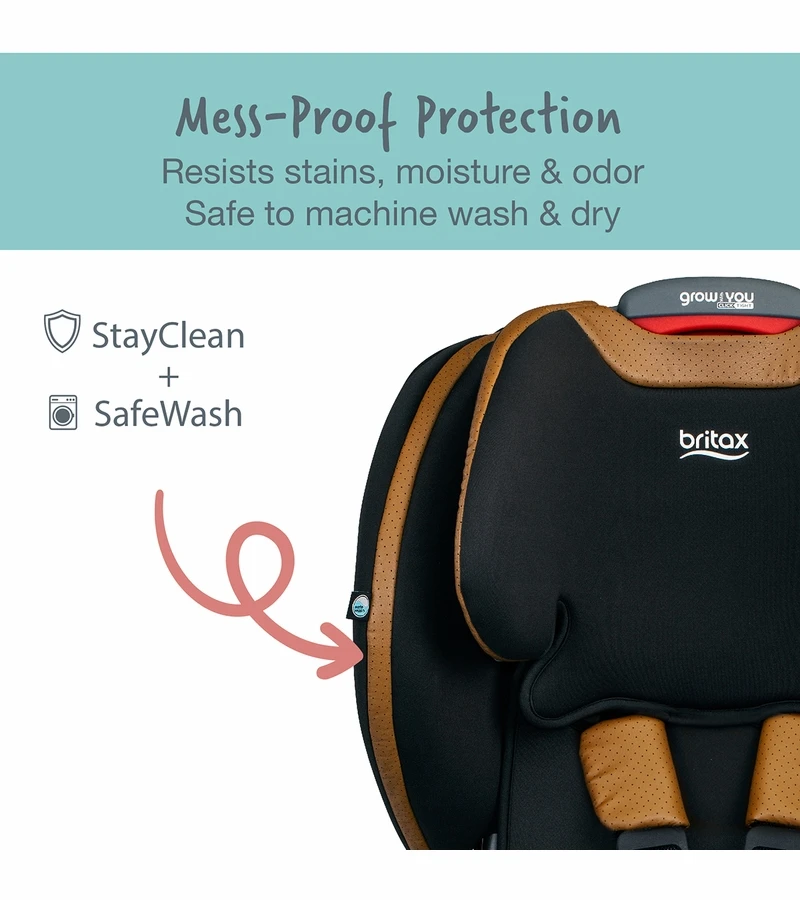 Britax Grow With You ClickTight Premium Harness Booster Car Seat - Ace Black (SafeWash + StayClean) 6 Britax Grow With You ClickTight Premium Harness Booster Car Seat - Ace Black (SafeWash + StayClean) - Image 4