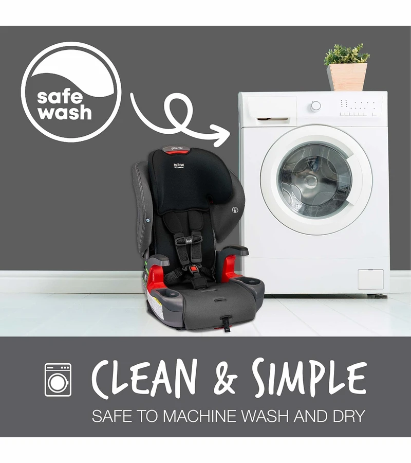 Britax Grow With You Harness Booster Car Seat - Mod Black SafeWash 8 Britax Grow With You Harness Booster Car Seat - Mod Black SafeWash - Image 6