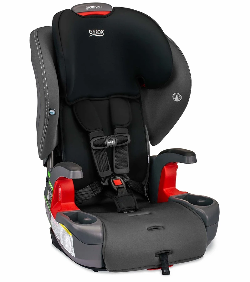 Britax Grow With You Harness Booster Car Seat - Mod Black SafeWash 3 Britax Grow With You Harness Booster Car Seat - Mod Black SafeWash