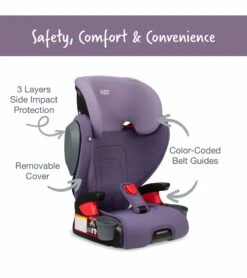 Britax Highpoint 2-Stage Belt Positioning Booster Car Seat - Purple Ombre -Graco Store britax highpoint 2 stage belt positioning booster car seat purple ombre 164