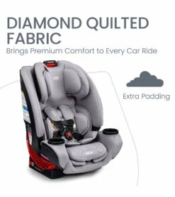 Britax One4Life ClickTight All-in-One Car Seat - Diamond Quilted Gray -Graco Store britax one4life clicktight all in one car seat diamond quilted gray 11