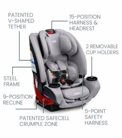 Britax One4Life ClickTight All-in-One Car Seat - Diamond Quilted Gray -Graco Store britax one4life clicktight all in one car seat diamond quilted gray 9