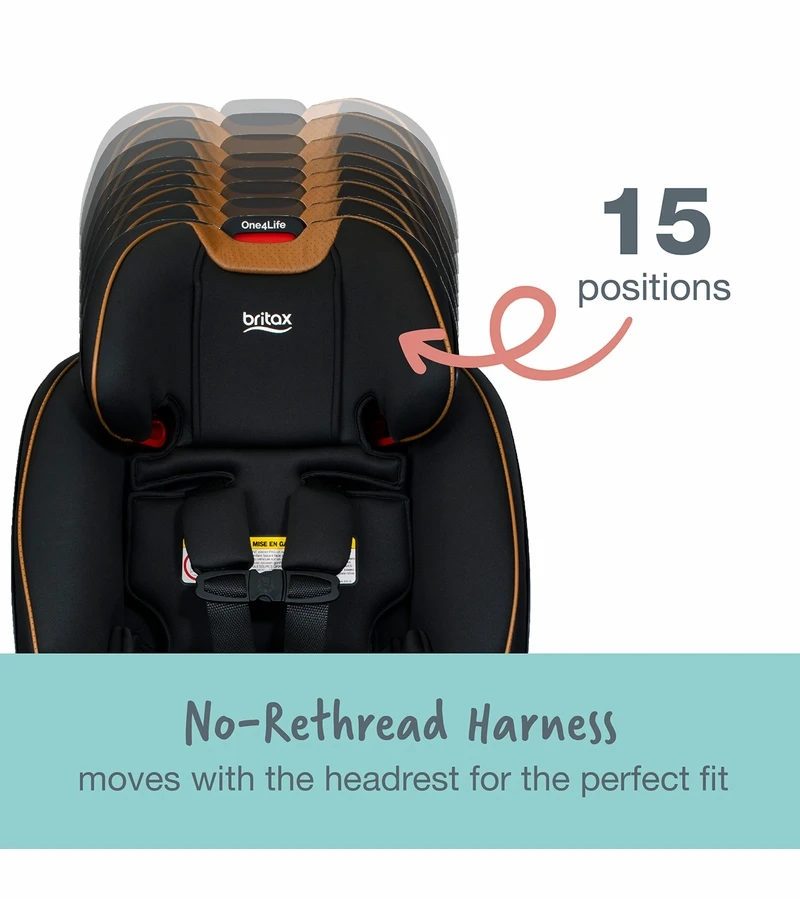 Britax One4Life Premium ClickTight All-in-One Convertible Car Seat - Ace Black (SafeWash + StayClean) 7 Britax One4Life Premium ClickTight All-in-One Convertible Car Seat - Ace Black (SafeWash + StayClean) - Image 5