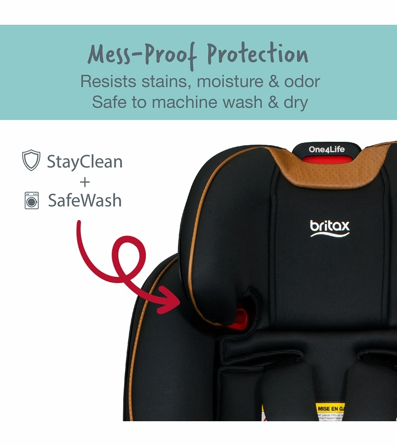 Britax One4Life Premium ClickTight All-in-One Convertible Car Seat - Ace Black (SafeWash + StayClean) 8 Britax One4Life Premium ClickTight All-in-One Convertible Car Seat - Ace Black (SafeWash + StayClean) - Image 6