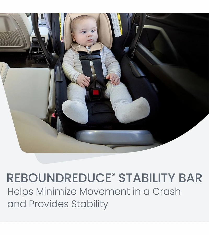 Britax Willow Brook S+ Travel System With Alpine Anti-Rebound Base - Sand Onyx 9 Britax Willow Brook S+ Travel System With Alpine Anti-Rebound Base - Sand Onyx - Image 7