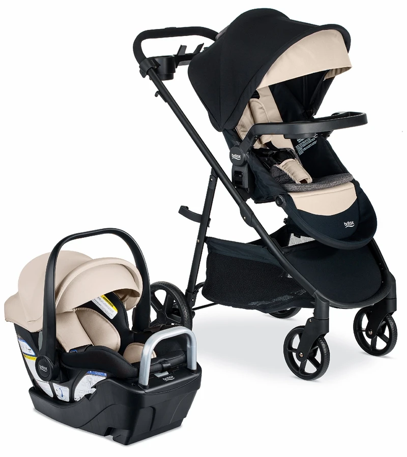 Britax Willow Brook S+ Travel System With Alpine Anti-Rebound Base - Sand Onyx 3 Britax Willow Brook S+ Travel System With Alpine Anti-Rebound Base - Sand Onyx