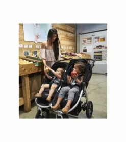 Bumbleride 2017 Indie Twin Stroller - Silver Black -Graco Store bumbleride 2017 indie twin stroller silver black 75