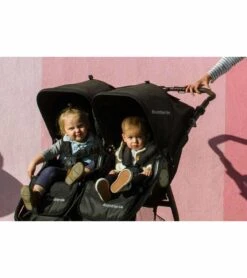 Bumbleride 2019 Indie Twin Side By Side Double Stroller - Dawn Grey Coral -Graco Store bumbleride 2019 indie twin side by side double stroller matte black 15 3