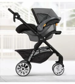 Chicco Bravo LE Trio Travel System - Silhouette -Graco Store chicco bravo le trio travel system silhouette 273