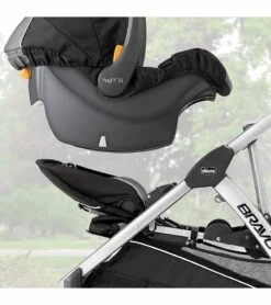 Chicco BravoFor2 Standing/Sitting Double Stroller + Keyfit 30 Travel System Bundle - Iron / Orion -Graco Store chicco bravofor2 standing sitting double stroller keyfit 30 travel system bundle iron orion 105