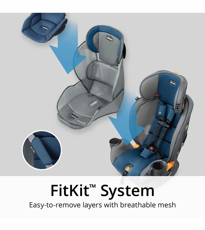 Chicco Fit4 Adapt 4-in-1 Convertible Car Seat - Vapor 7 Chicco Fit4 Adapt 4-in-1 Convertible Car Seat - Vapor - Image 5