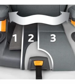 Chicco KidFit Zip Air Plus 2-in-1 High Back Belt Positioning Booster Car Seat - Q Collection -Graco Store chicco kidfit zip air plus 2 in 1 high back belt positioning booster car seat q collection 33