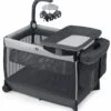 Chicco Lullaby Zip All-in-One Portable Playard - Driftwood -Graco Store chicco lullaby zip all in one portable playard driftwood 202