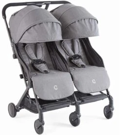 Contours Bitsy Double Stroller - Granite Gray