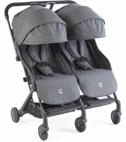 Contours Bitsy Double Stroller - Midnight Grey