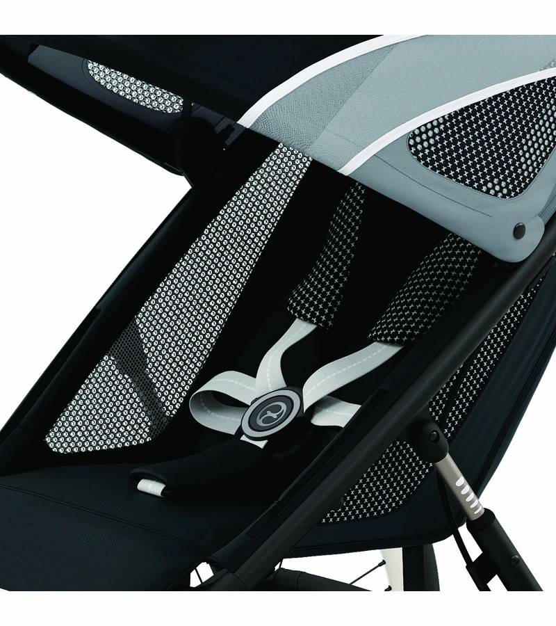 Cybex AVI Jogging Stroller Bundle - Black/Pink Frame + All Black Seat Pack 4 Cybex AVI Jogging Stroller Bundle - Black/Pink Frame + All Black Seat Pack - Image 2