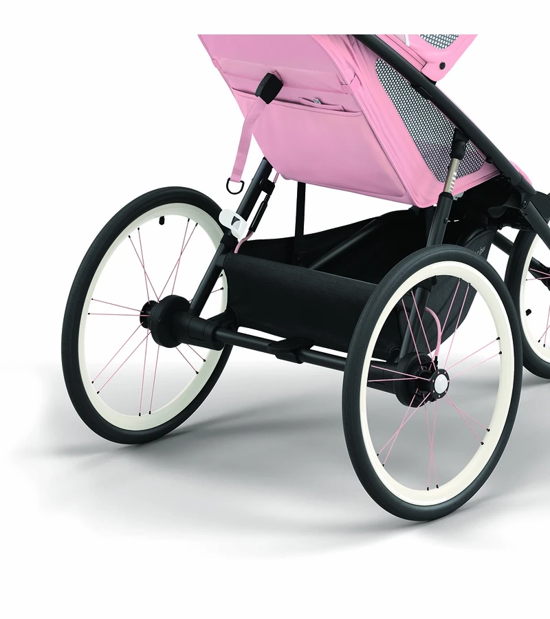 Cybex AVI Jogging Stroller Bundle - Black/Pink Frame + All Black Seat Pack 8 Cybex AVI Jogging Stroller Bundle - Black/Pink Frame + All Black Seat Pack - Image 6
