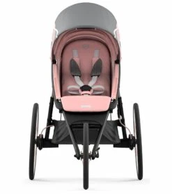 Cybex AVI Jogging Stroller Bundle - Black/Pink Frame + Medal Grey Seat Pack -Graco Store cybex avi jogging stroller bundle black pink frame medal grey seat pack 161