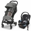 Cybex Beezy 2 Compact Stroller + Aton 2 SensorSafe Travel System Bundle - Lava Grey / Lavastone Black -Graco Store cybex beezy 2 compact stroller aton 2 sensorsafe travel system bundle lava grey lavastone black 57