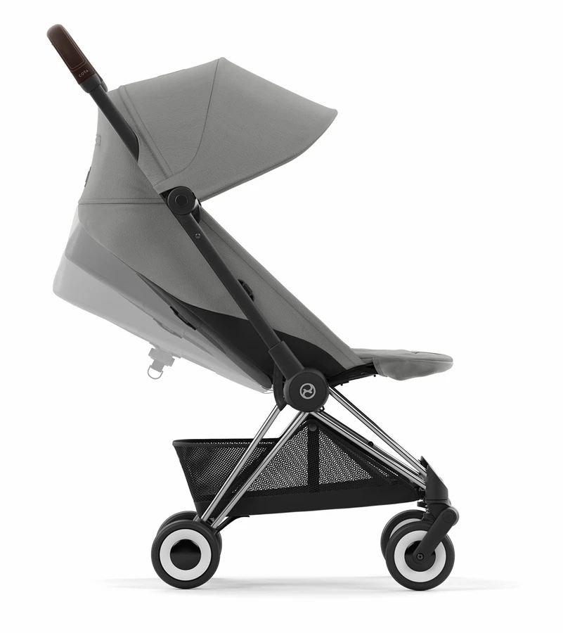 Cybex COYA Compact Stroller - Chrome / Dark Brown / Mirage Grey 6 Cybex COYA Compact Stroller - Chrome / Dark Brown / Mirage Grey - Image 4